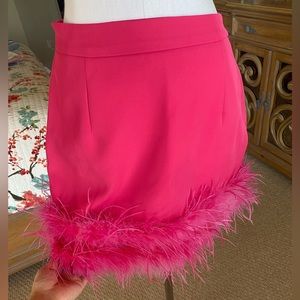 Pink Feather Skirt